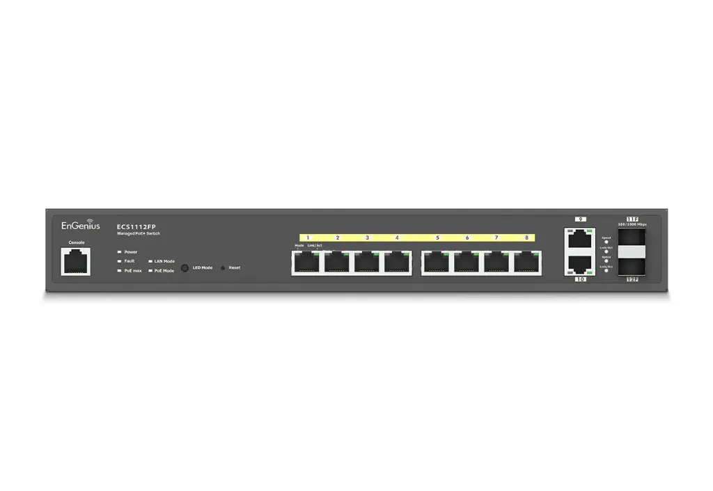EnGenius CloudSwitch L2Plus 8 Full PoE